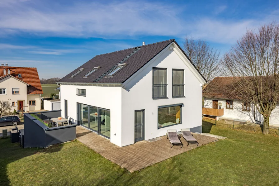 Einfamilienhaus von 2016 - Haus kaufen in Ottersberg - Puristisches Architektenhaus von 2016 mit Wärmepumpe