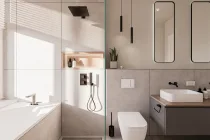 Modernes Badezimmer (Visualisierung)
