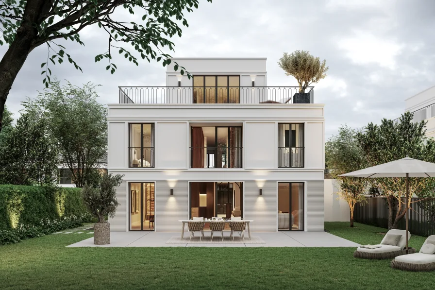 Elegante Familien-Villa - Haus kaufen in Ottobrunn - Neubau in Toplage: Exquisite Familien-Villa über 381 m² in hochklassiger Ästhetik