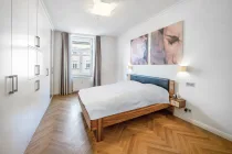 Schlafzimmer mit Einbauschrank