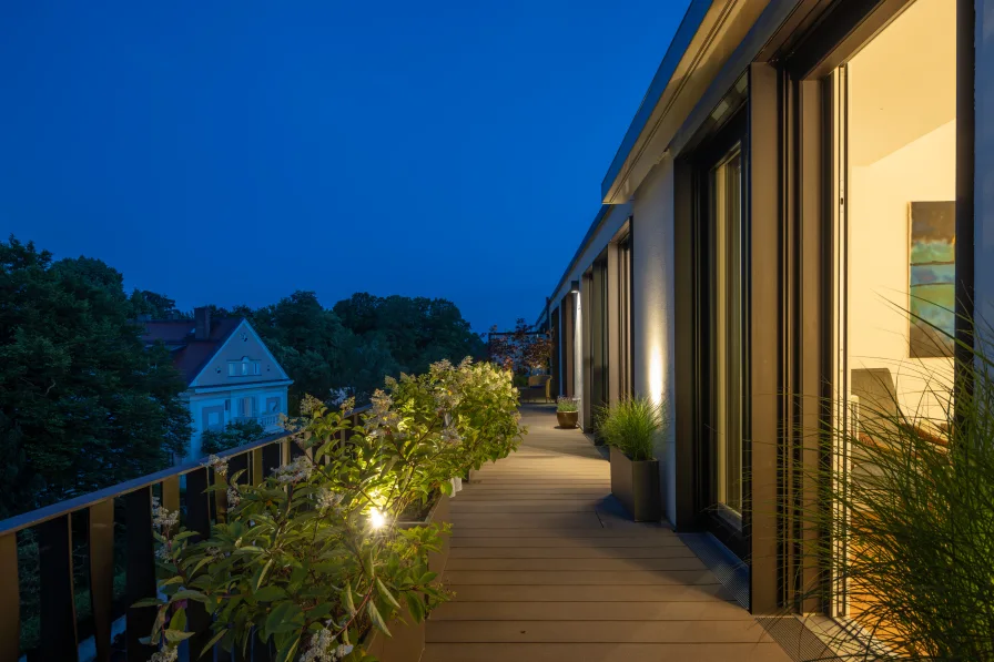 Abendstimmung Ostterrasse