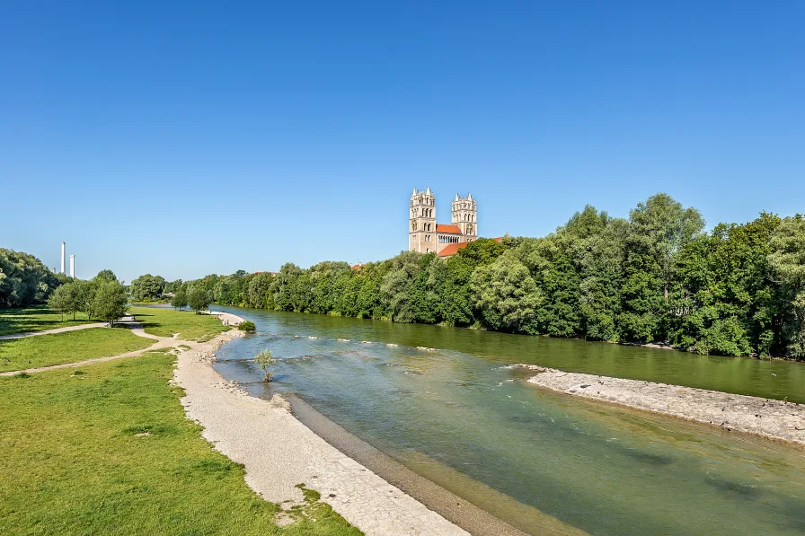 Perfekte Lage an der Isar