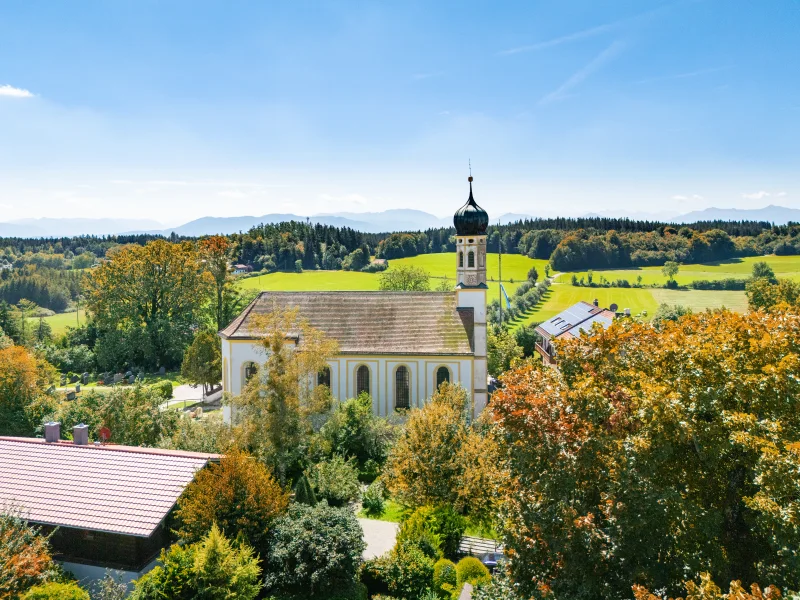 Blick bis zu den Alpen