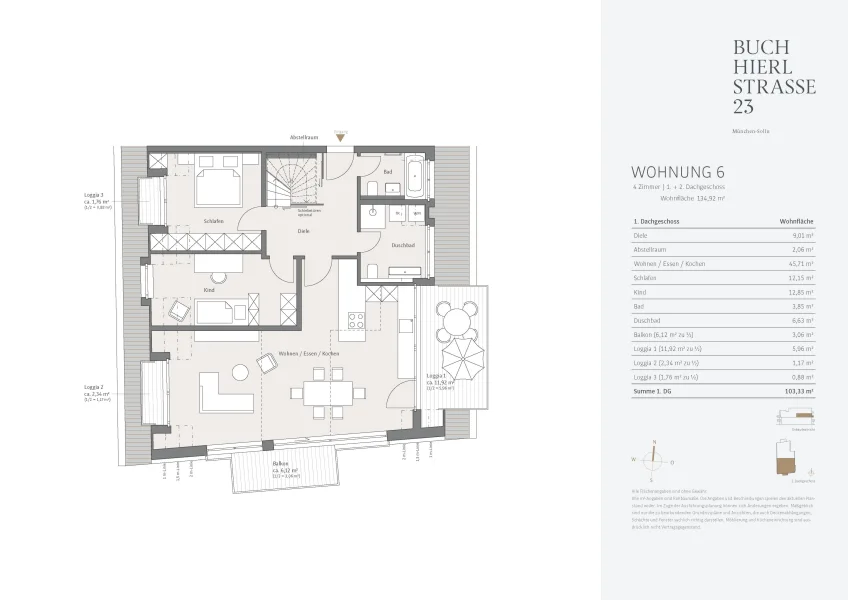 Grundriss 1.Dachgeschoss