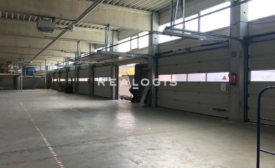 Innenansicht Andienung - Halle/Lager/Produktion mieten in Kirchheim - Kirchheim, ca. 1.600m² Umschlagshalle mit 11 Rampen und großzügiger Freifläche