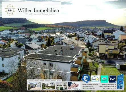 Willer_Immobilien_Luftbild-4 - Wohnung kaufen in Großbottwar - 3-Zi. WHG - Ideal für Kapitalanleger – TOP Rendite! Auch als Eigenheim eine hervorragende Wahl