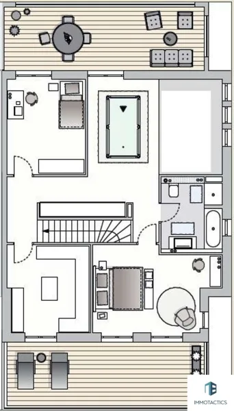 Visualisierter Grundriss OG