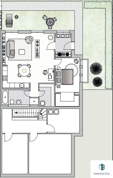 Visualisierter Grundriss UG