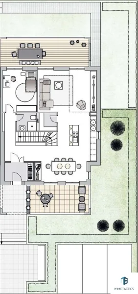 Visualisierter Grundriss EG