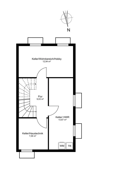 Grundrissplan Untergeschoss