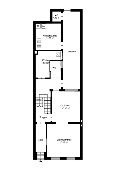 Grundrissplan Erdgeschoss