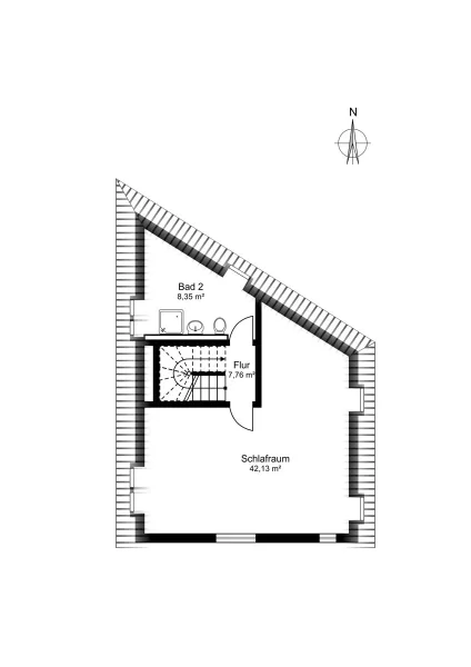 Grundrissplan Dachgeschoss