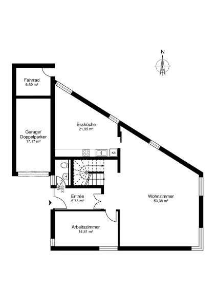 Grundrissplan Erdgeschoss