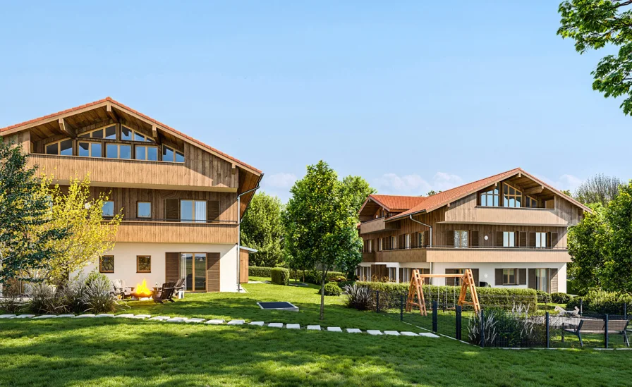 Visualisierung - Wohnung kaufen in Schliersee / Neuhaus - Attraktive Penthouse-Wohnung mit Bergpanoramablick in Schliersee-Neuhaus / Bezugsfertig in 2024