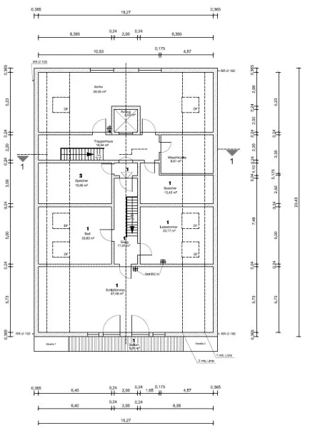 Grundrissplan Dachgeschoss