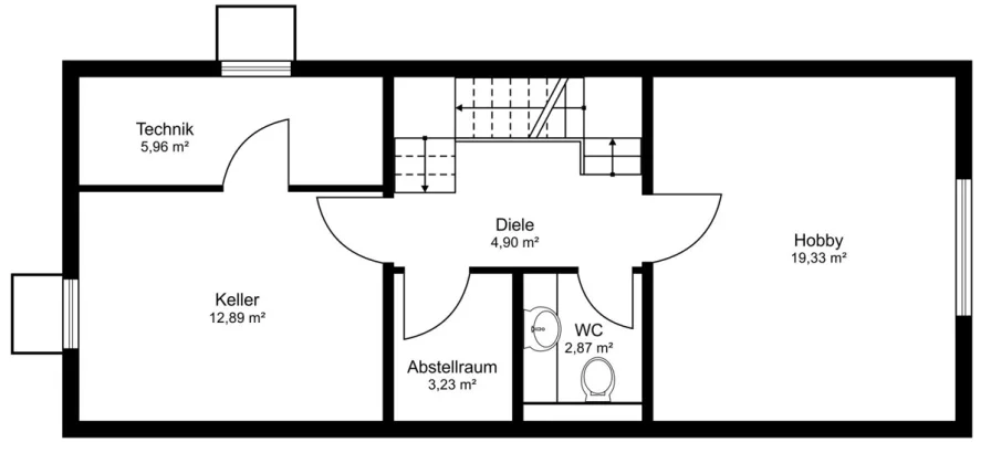 Grundrissplan Untergeschoss