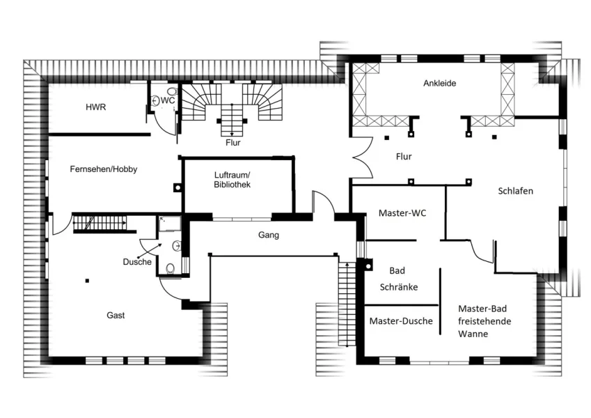 Grundrissplan Dachgeschoss