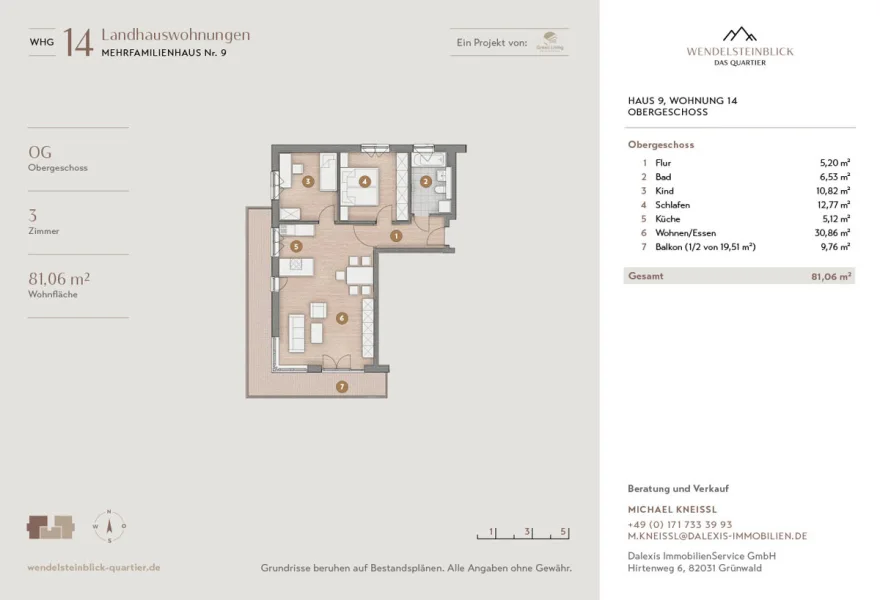 Eckdaten / Grundrissplan