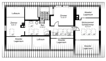 Grundriss Dachgeschoss  / zeigt zum Teil noch nicht umgesetzte Umbauten
