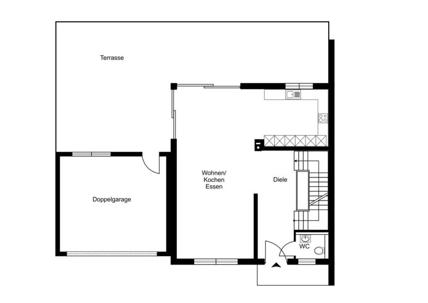 Grundrissplan Erdgeschoss