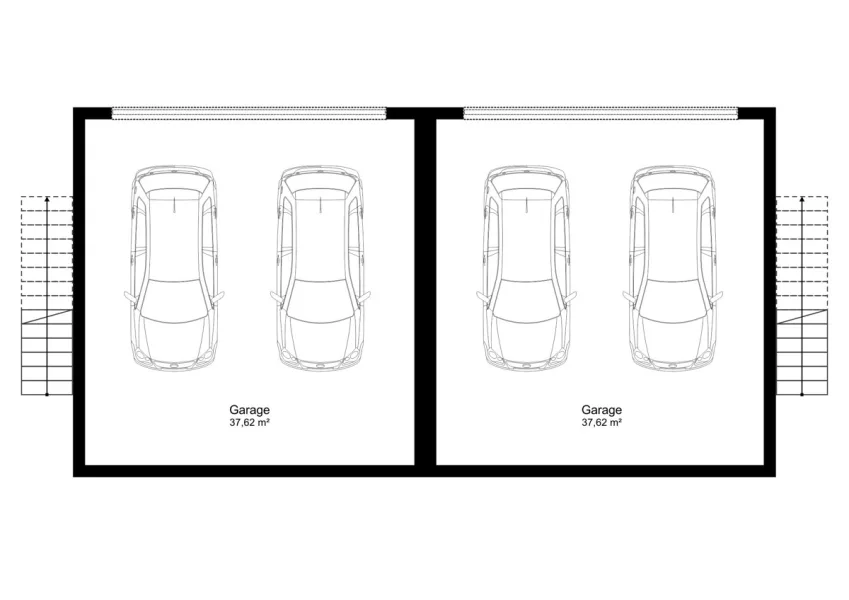 Grundrissplan Garagenhaus (Remise)