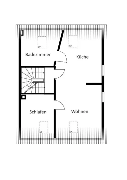 Grundrissplan Dachgeschoss