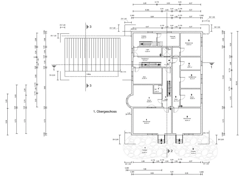 Grundrissplan Obergeschoss