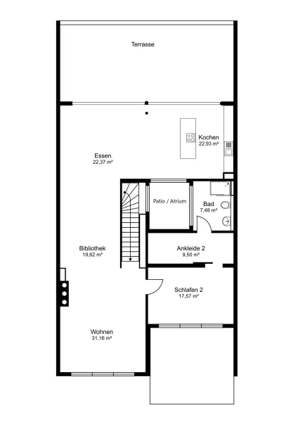 Grundrissplan 6. Obergeschoss