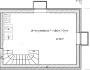 Grundrissplan Untergeschoss