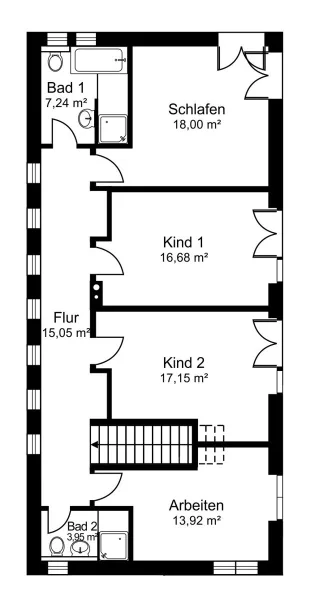 Grundriss Obergeschoss