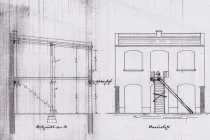 Rückgebäude Schnittzeichnung 