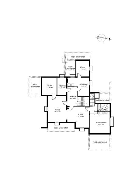 Grundrissplan Untergeschoss