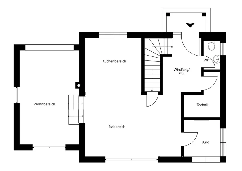 Grundrissplan Erdgeschoss 