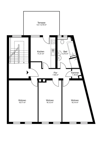 Grundriss 1. Obergeschoss