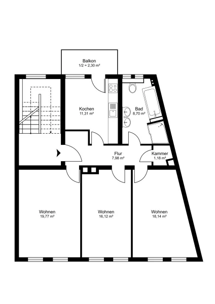 Grundriss 2. Obergeschoss