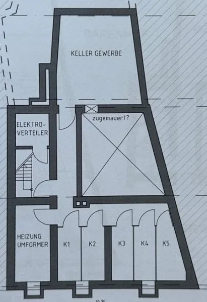 Grundrissplan Kellergeschoss