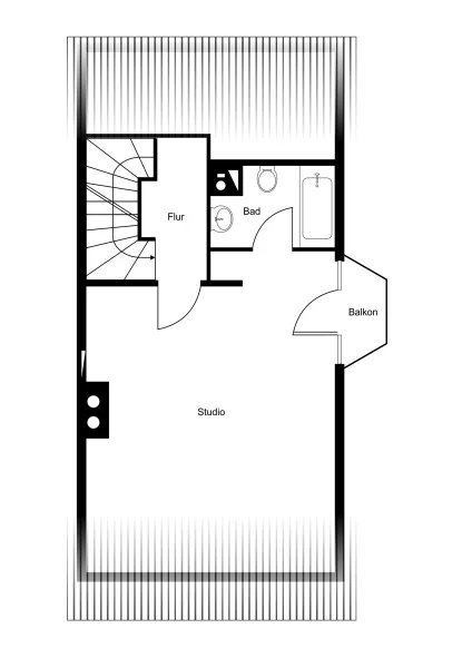 Grundrissplan Dachgeschoss