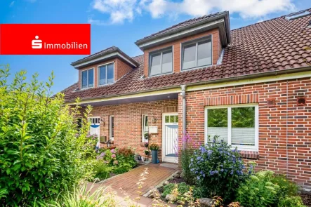 Vorderansicht 07 - Haus kaufen in Kölln-Reisiek - Gepflegtes Reihenhaus mit Vollkeller und Garage in ruhiger Wohnlage von Kölln-Reisiek. 