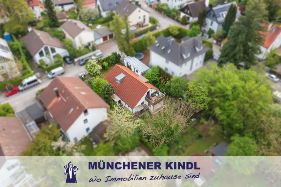 Luftaufnahme - Grundstück kaufen in München - WO IHRE ZUKUNFT BEGINNT: BAUGRUND IN TOPLAGE VON OBERSENDLING