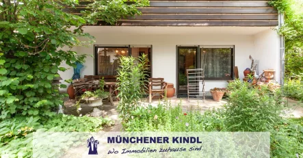 Terrasse  - Haus kaufen in München - Wohnen im Märchenviertel von Waldperlach-Mehrgenerationen-DHH mit ca. 285 qm Nutzfläche