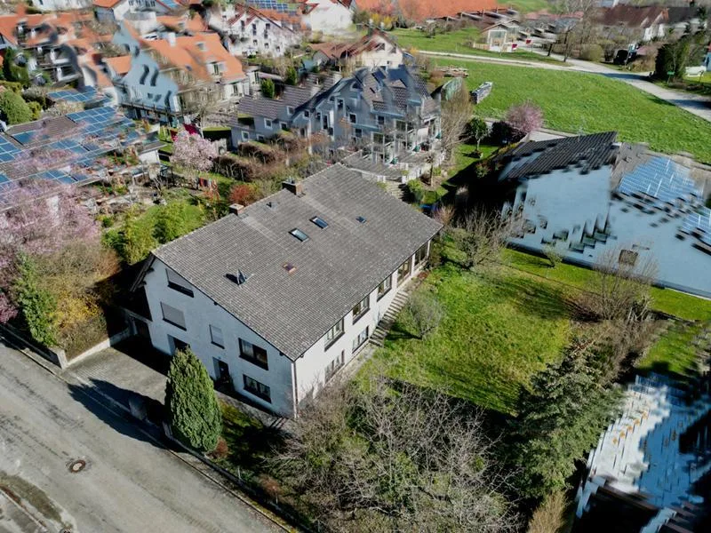 Blick nach Westen - Büro/Praxis kaufen in Nandlstadt - Arbeiten und Wohnen in einem Haus - wie praktisch !