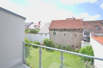 Aussicht vom Balkon im 2. OG