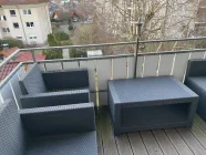 Geräumiger Balkon mit schöner Aussicht