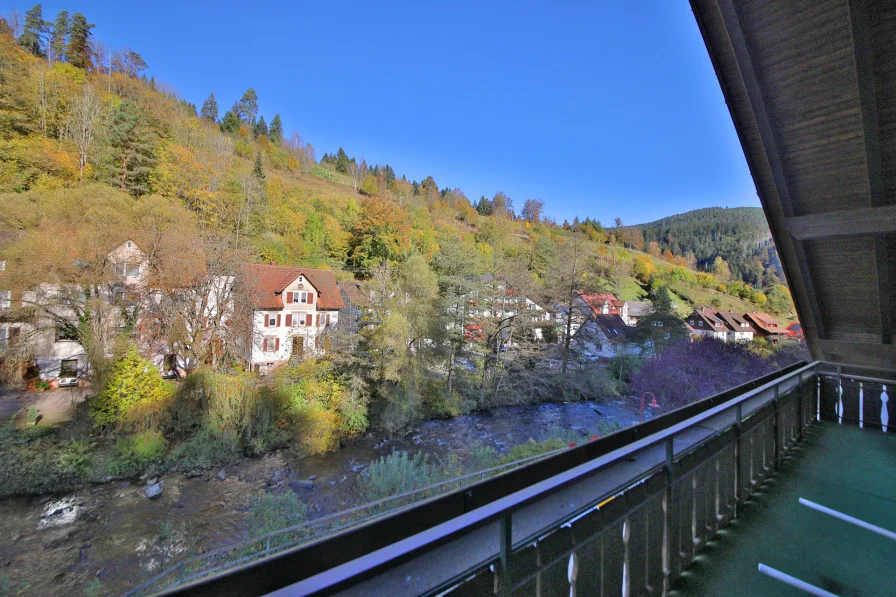 Ausblick vom Balkon im DG