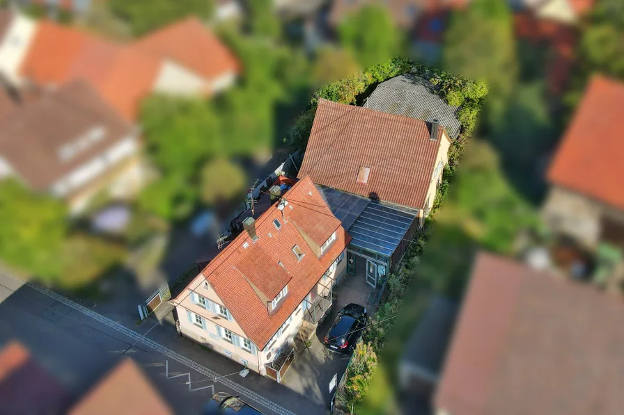 Luftaufnahme - Grundstück kaufen in Stuttgart / Plieningen - Sie suchen ein exklusives Grundstück im Herzen von Plieningen, um Ihren Hausbau zu verwirklichen?