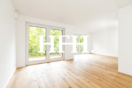 Der Wohn-/Essbereich - Wohnung mieten in Hamburg - Mitten in Eimsbüttel - 3 Zimmer Wohnung mit Balkon