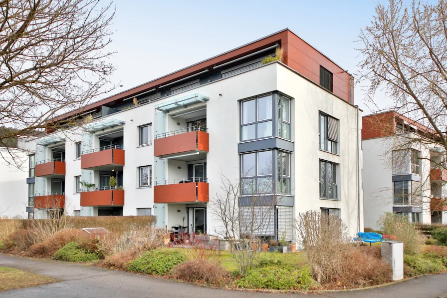 Außenansicht - Wohnung kaufen in Tübingen / Hirschau - Attraktive 2-Zimmer-Wohnung in Hirschau bei Tübingen – ideal für Kapitalanleger und Eigennutzer