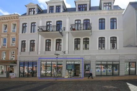Frontansicht - Laden/Einzelhandel mieten in Flensburg - Flensburger Innenstadt| Helle Gewerbefläche im Erdgeschoss