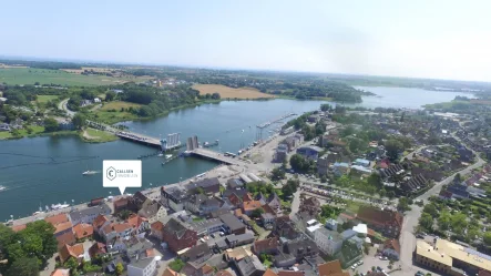 Luftbild - Büro/Praxis mieten in Kappeln - Wohnen oder Arbeiten mit fantastischem Hafenblick