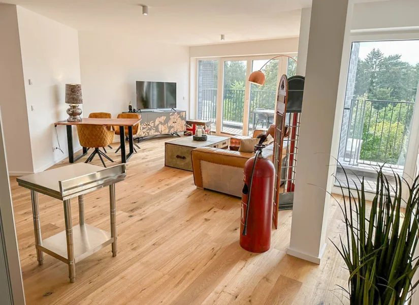 Wohnen - Wohnung mieten in Hamburg - Erstbezug - Penthouse-Wohnung mit zwei Dachterrassen| voll möbliert